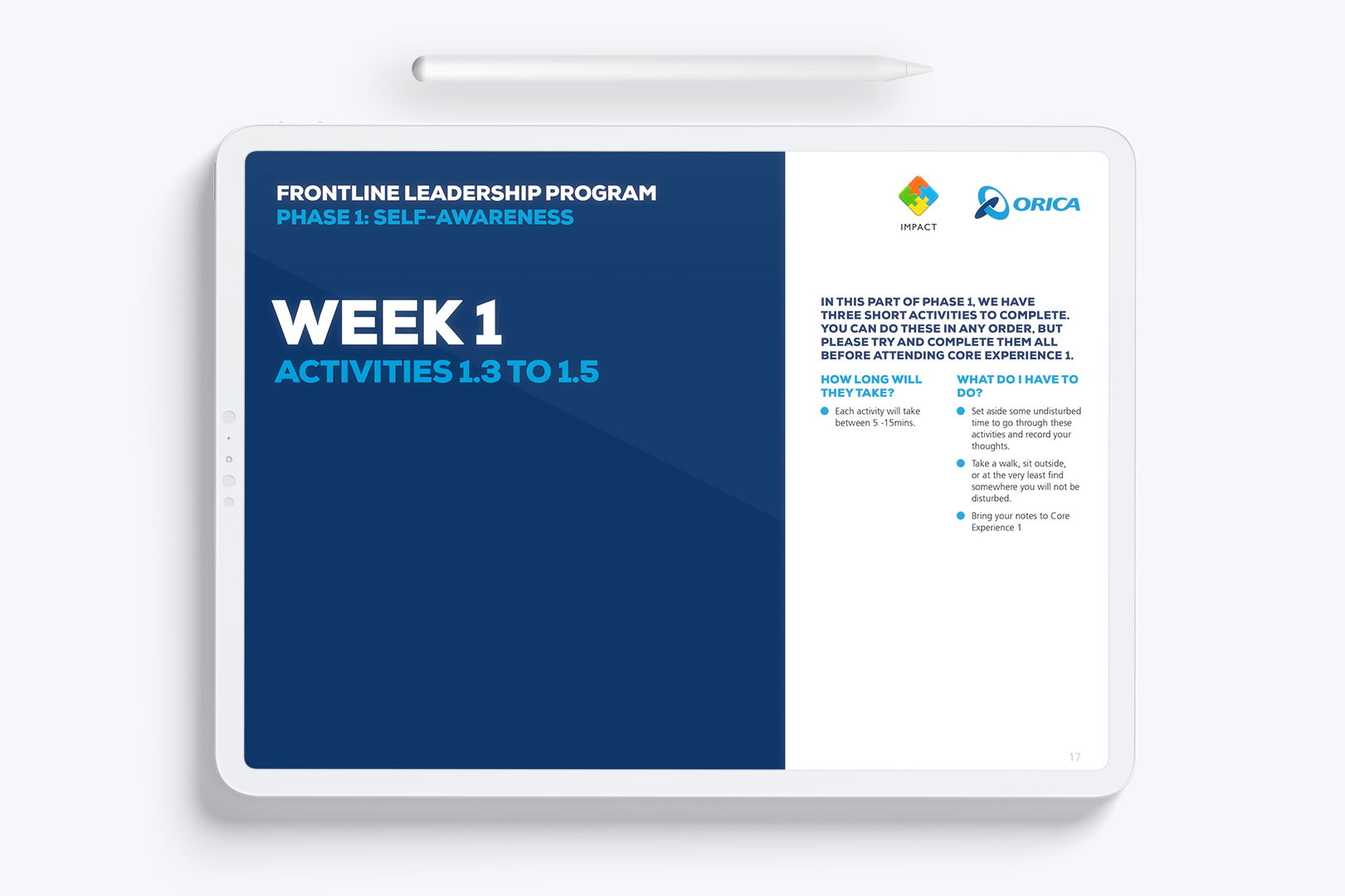 digital-workbook-design-orica-frontline-leadership-programme-section-divider