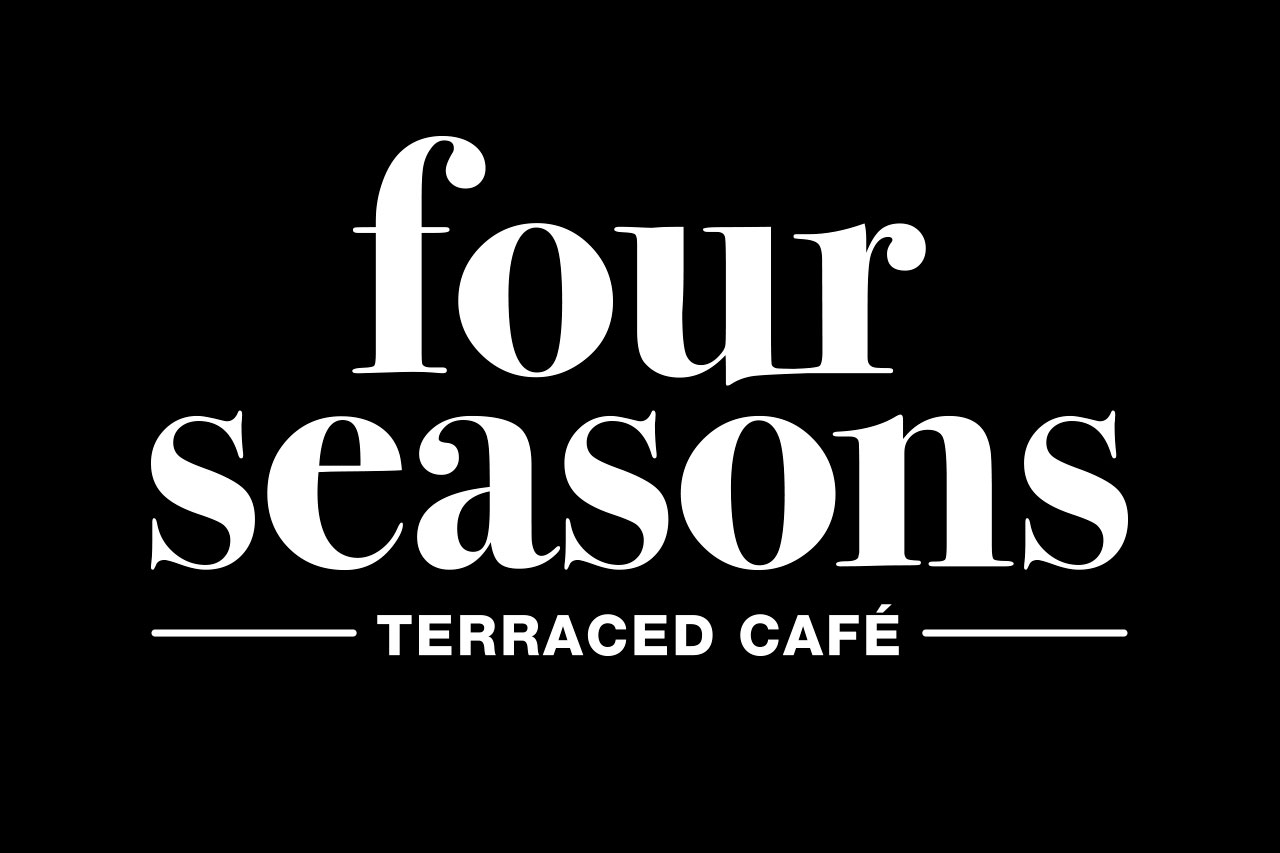 logo-brand-design-four-seasons-cafe-logo-white-on-black