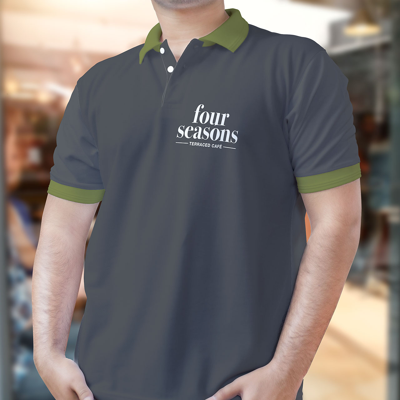 logo-brand-design-four-seasons-cafe-polo-shirt-slate