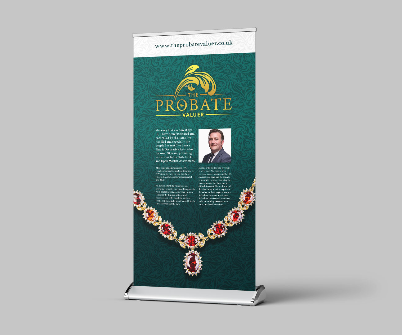 logo-brand-design-probate-valuer-roller-banner