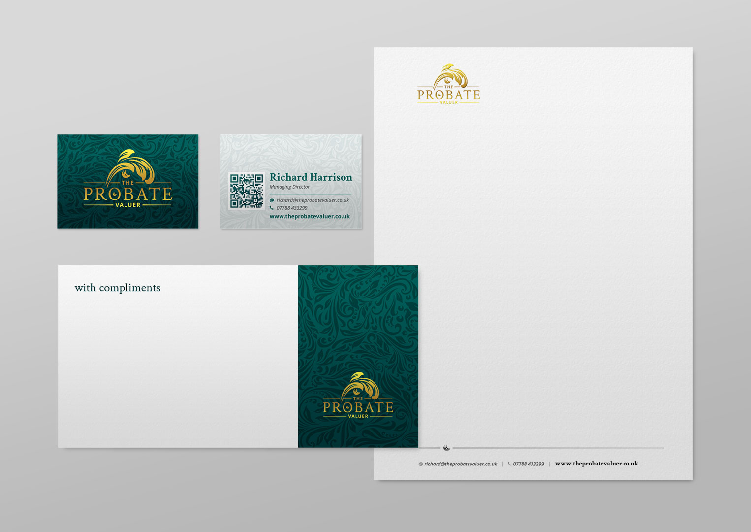 logo-brand-design-probate-valuer-stationery