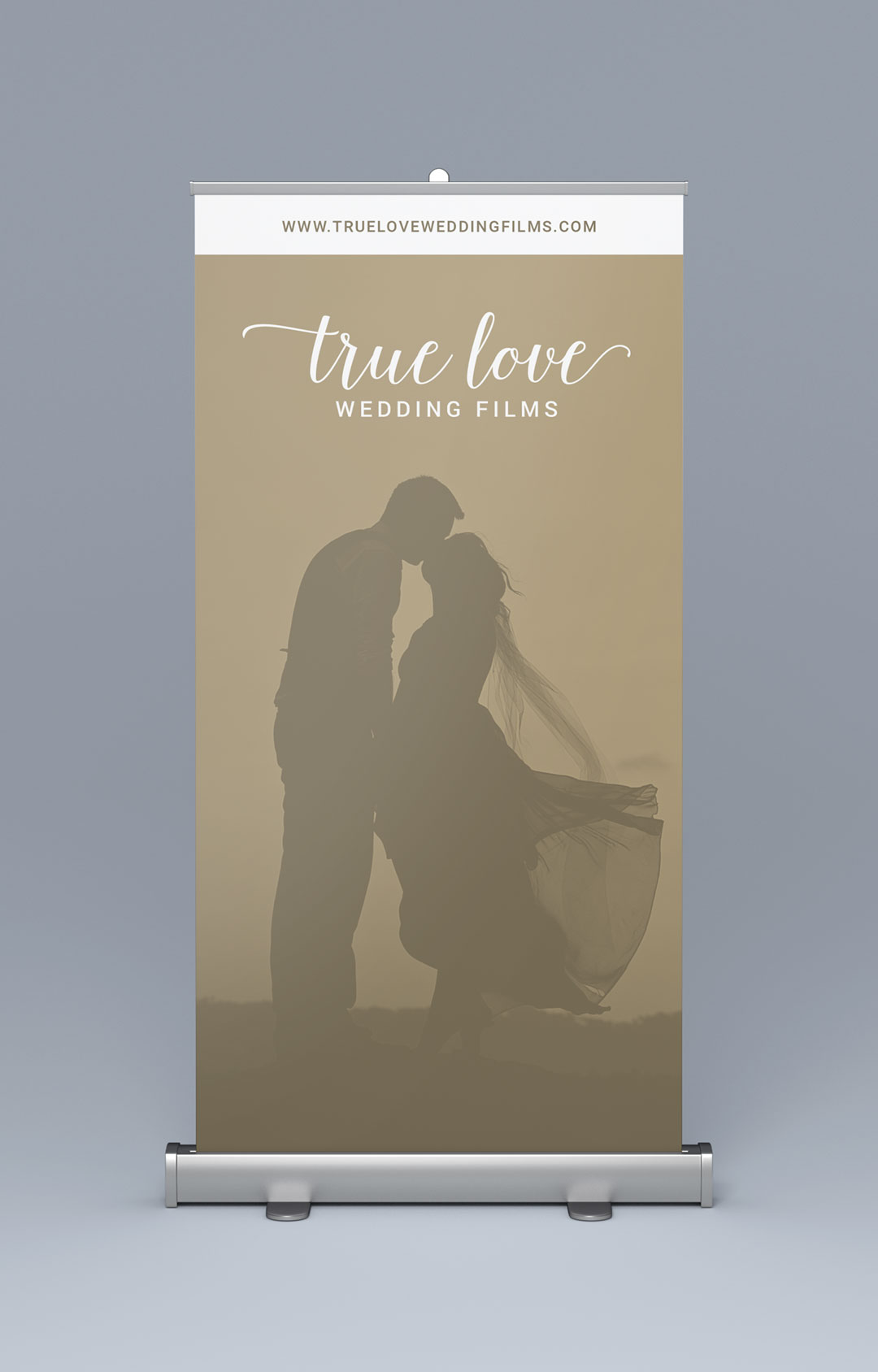 logo-brand-display-design-true-love-wedding-films-roller-banner