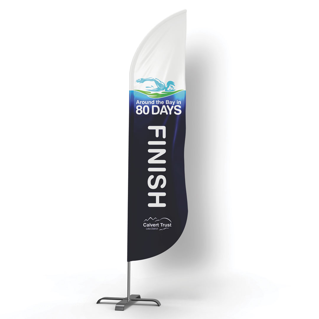 logo-brand-design-calvert-trust-charity-swim-feather-flag-finish