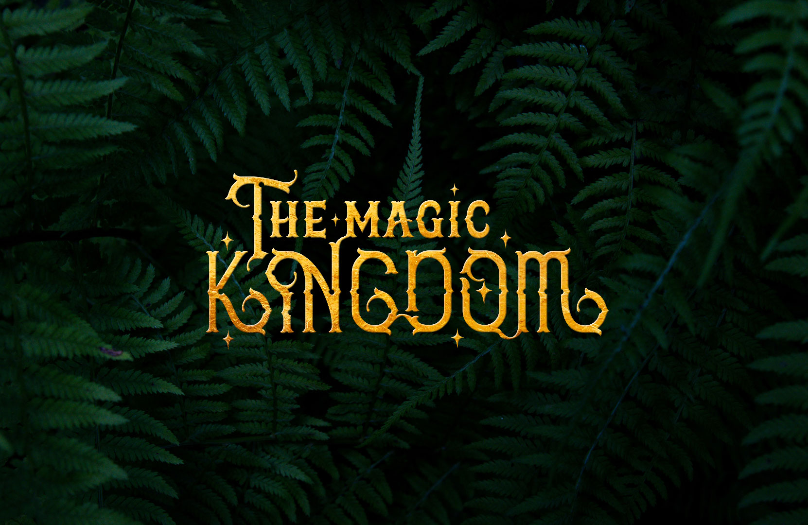 logo-brand-design-the-magic-kingdom-gold-over-ferns