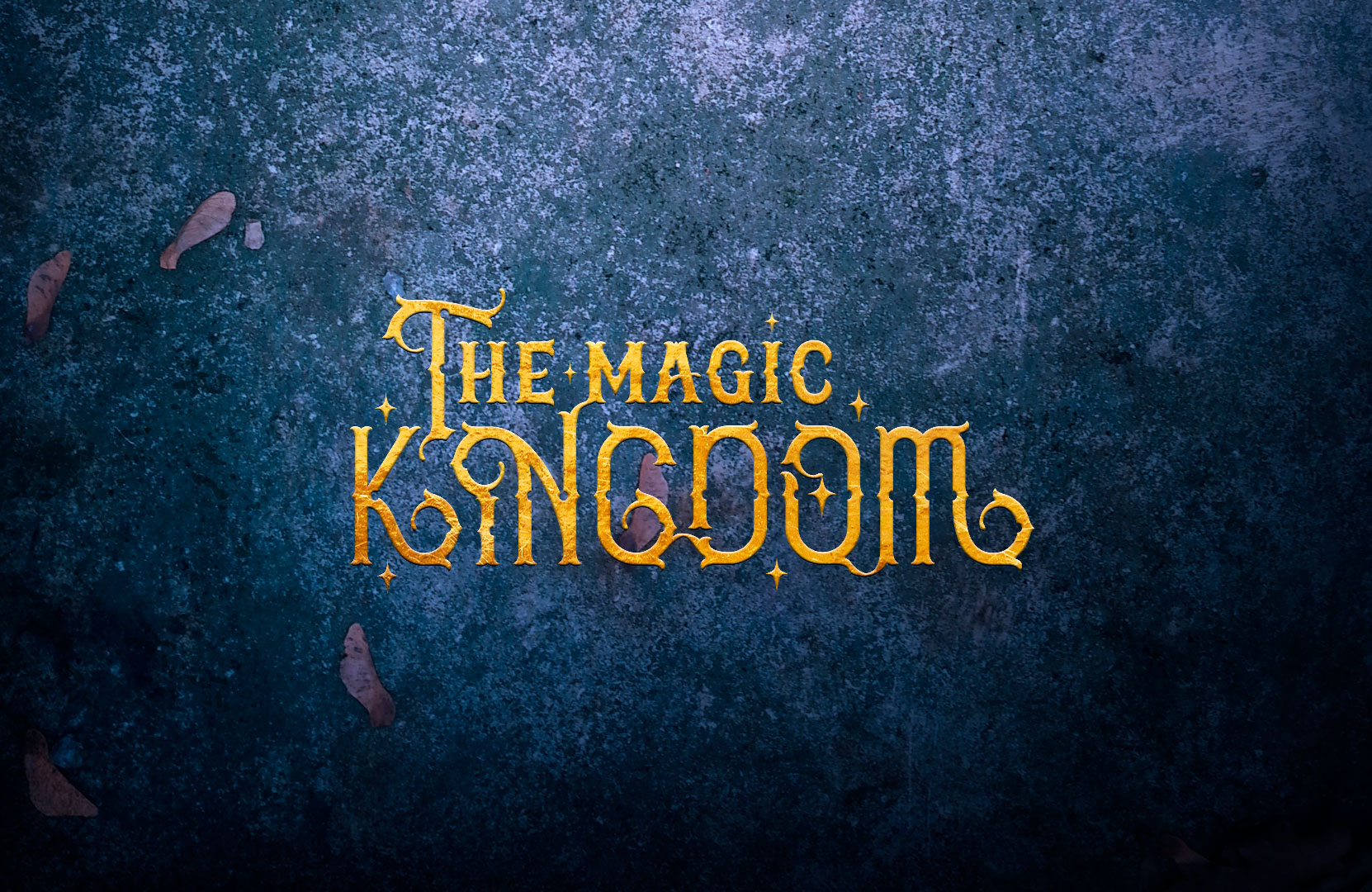 logo-brand-design-the-magic-kingdom-gold-over-stone